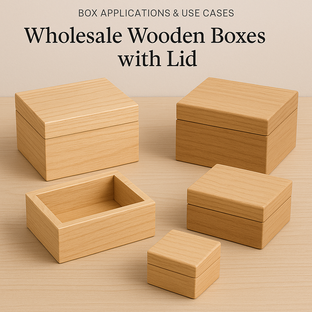 wholesale wooden boxes with lids
