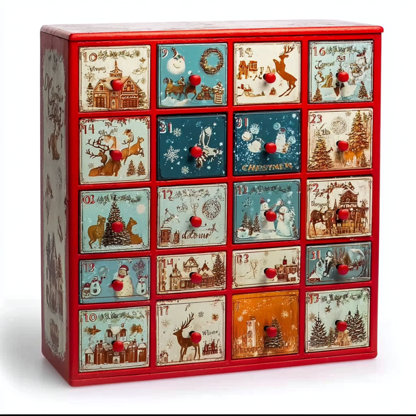 wooden advent calendar